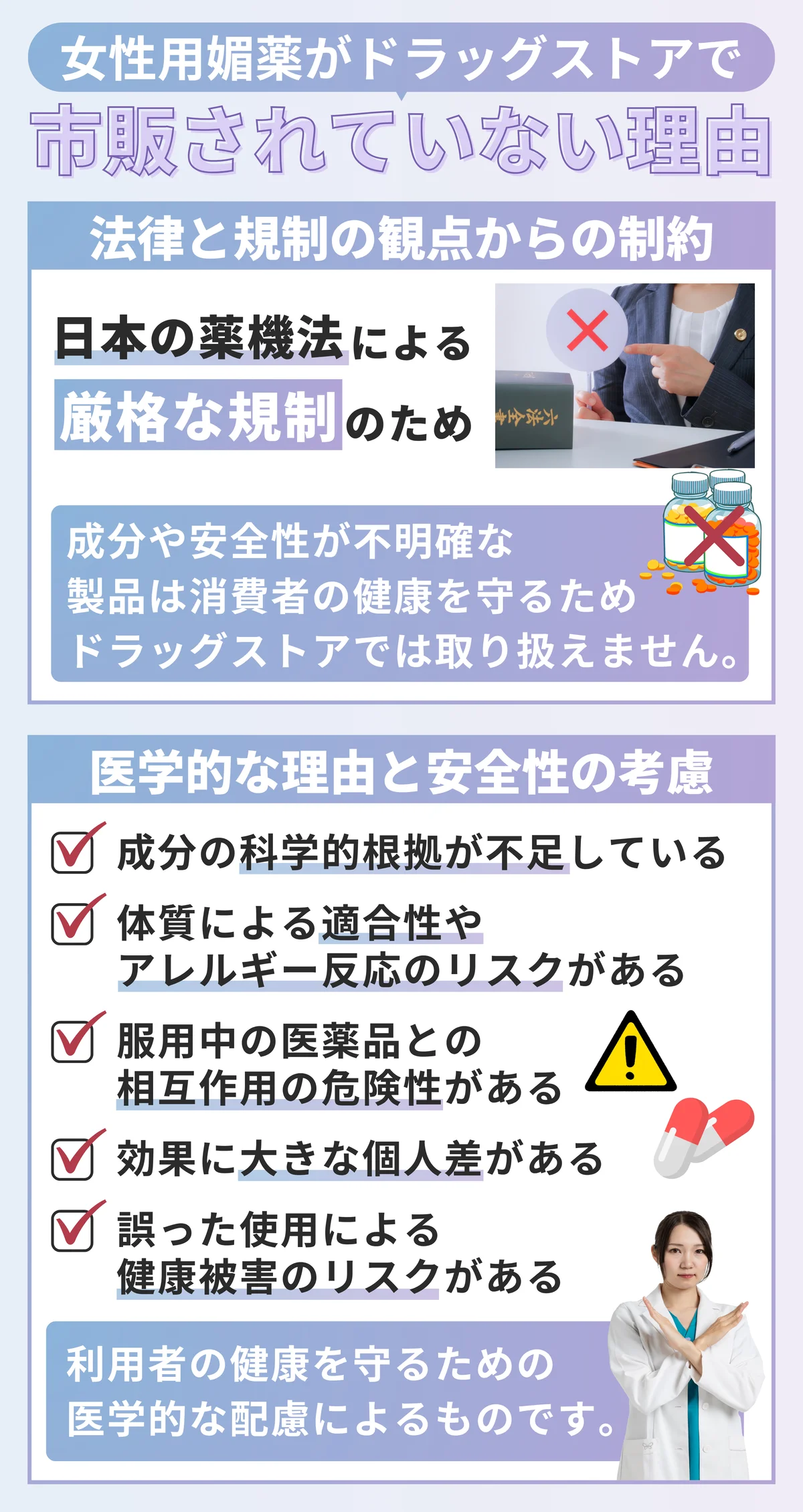 女性用媚薬がドラッグストアで市販されていない理由