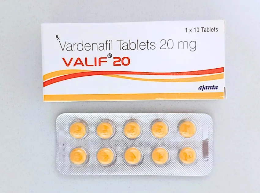 バリフ（VALIF）の箱と10錠入ったシートの表面