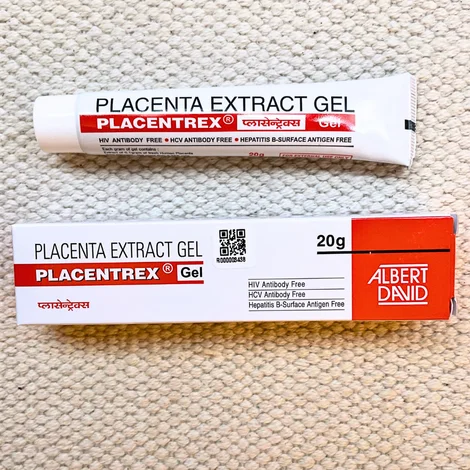 プラセントレックスジェル（PLACENTREX Gel / ヒトプラセンタジェル）のチューブと箱