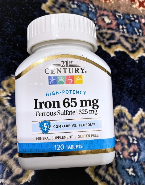 21ST CENTURY アイアン(Iron)65mgのボトル