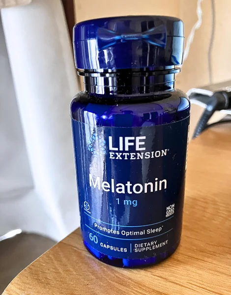 LIFE EXTENSION メラトニン(Melatonin)1mgのボトル
