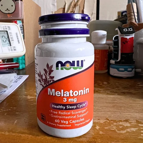 now foods メラトニン(Melatonin)3mgのボトル