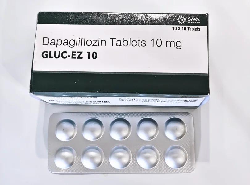 グルックイーゼット(GLUC-EZ:フォシーガジェネリック)10mgの箱とシート