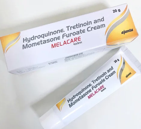 メラケアクリーム（MELACARE Cream）の箱とチューブ