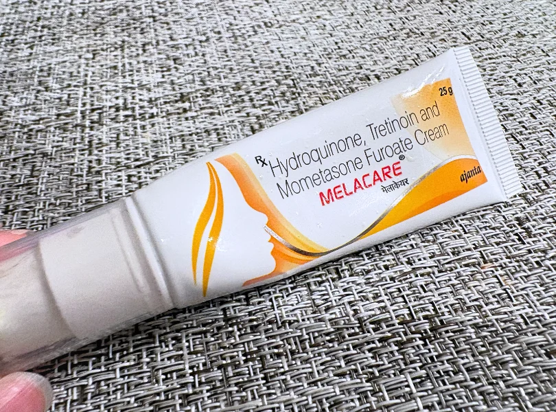 メラケアクリーム（MELACARE Cream）のチューブ