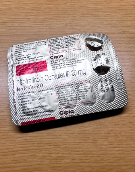 イソトロイン(Isotroin) 20mgの使いかけシート