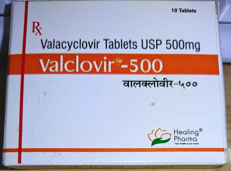 バルクロビル(Valclovir)500mgの箱