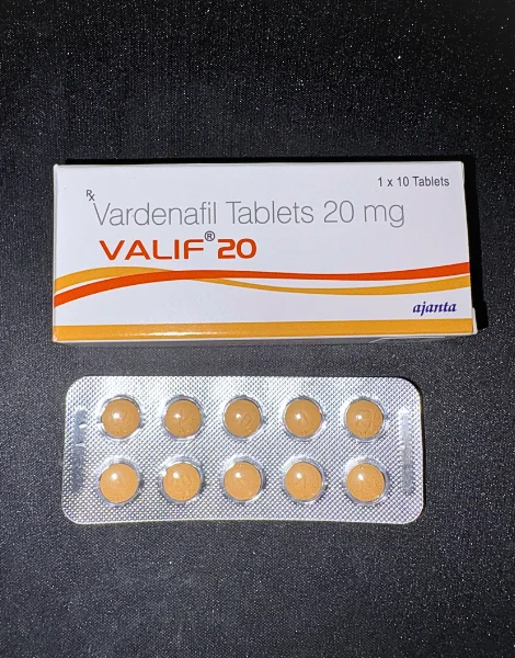 バリフ（VALIF）20mgの箱と10錠が入ったシート