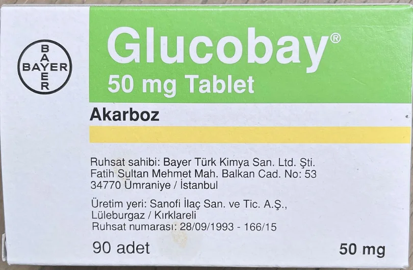 グルコバイ(Glucobay)50mgの箱