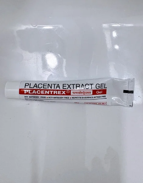 プラセントレックスジェル（PLACENTREX Gel / ヒトプラセンタジェル）のチューブ