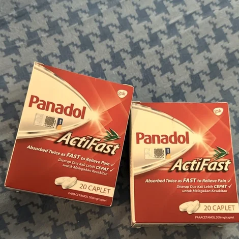 パナドール アクティファスト（Panadol ActiFast）500mg の箱