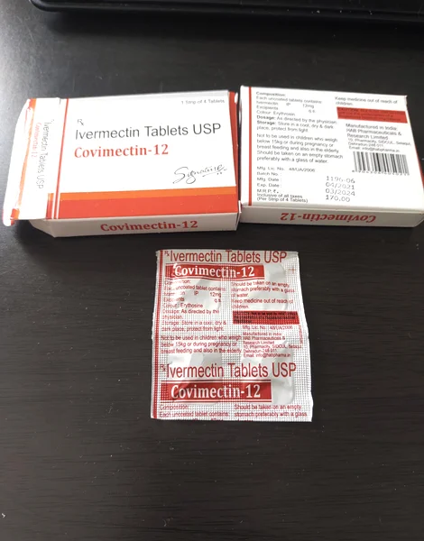 イベルメクチン(Covimectin)12mg の箱とシート