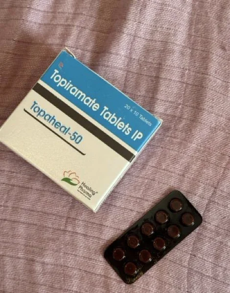 トピラマート（Topiramate）50mg の箱とシート