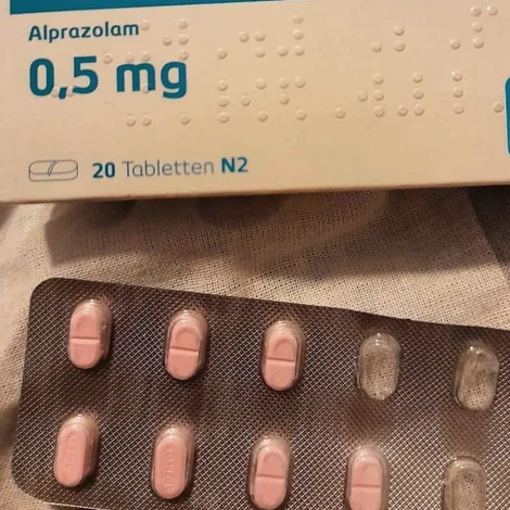 アルプラゾラム(Alprazolam)0.5mg の箱とシート