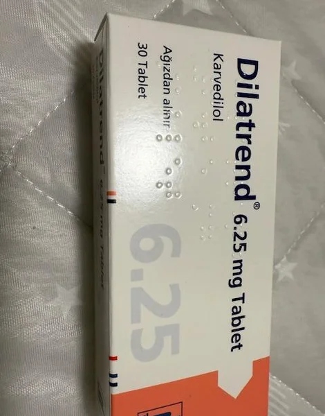 ジラトレン（Dilatrend）6.25mg の箱