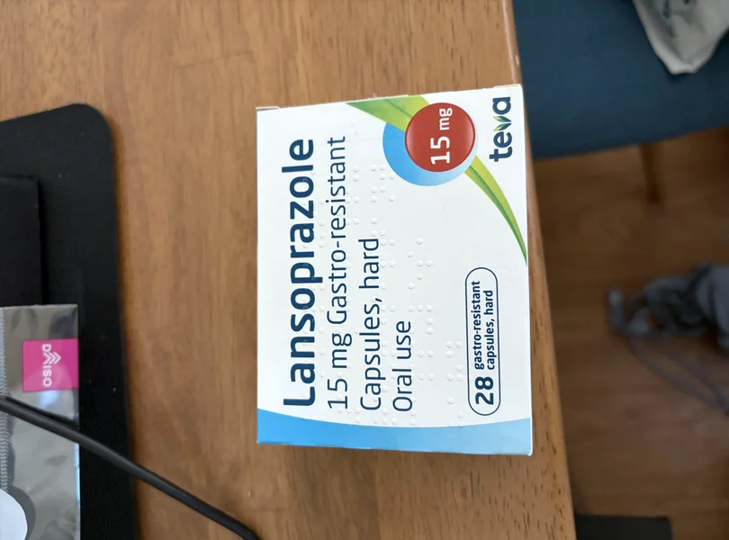 ランソプラゾール（Lansoprazole）15mg の箱