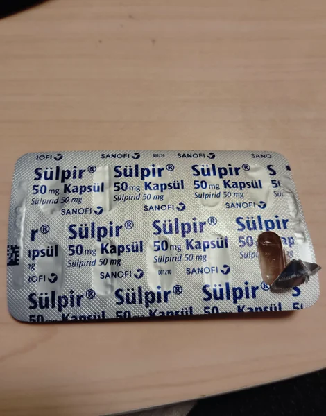 スルピリド(Sülpir)50mg の錠剤シート