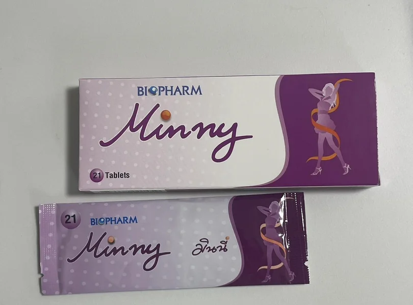 ミニー(Minny)の箱とシート