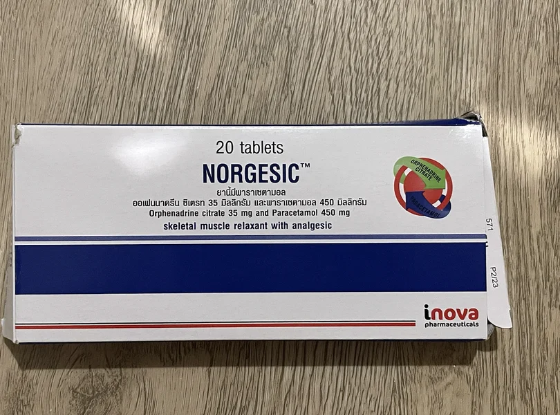ノルゲシック（Norgesic）35mg/450mg の箱