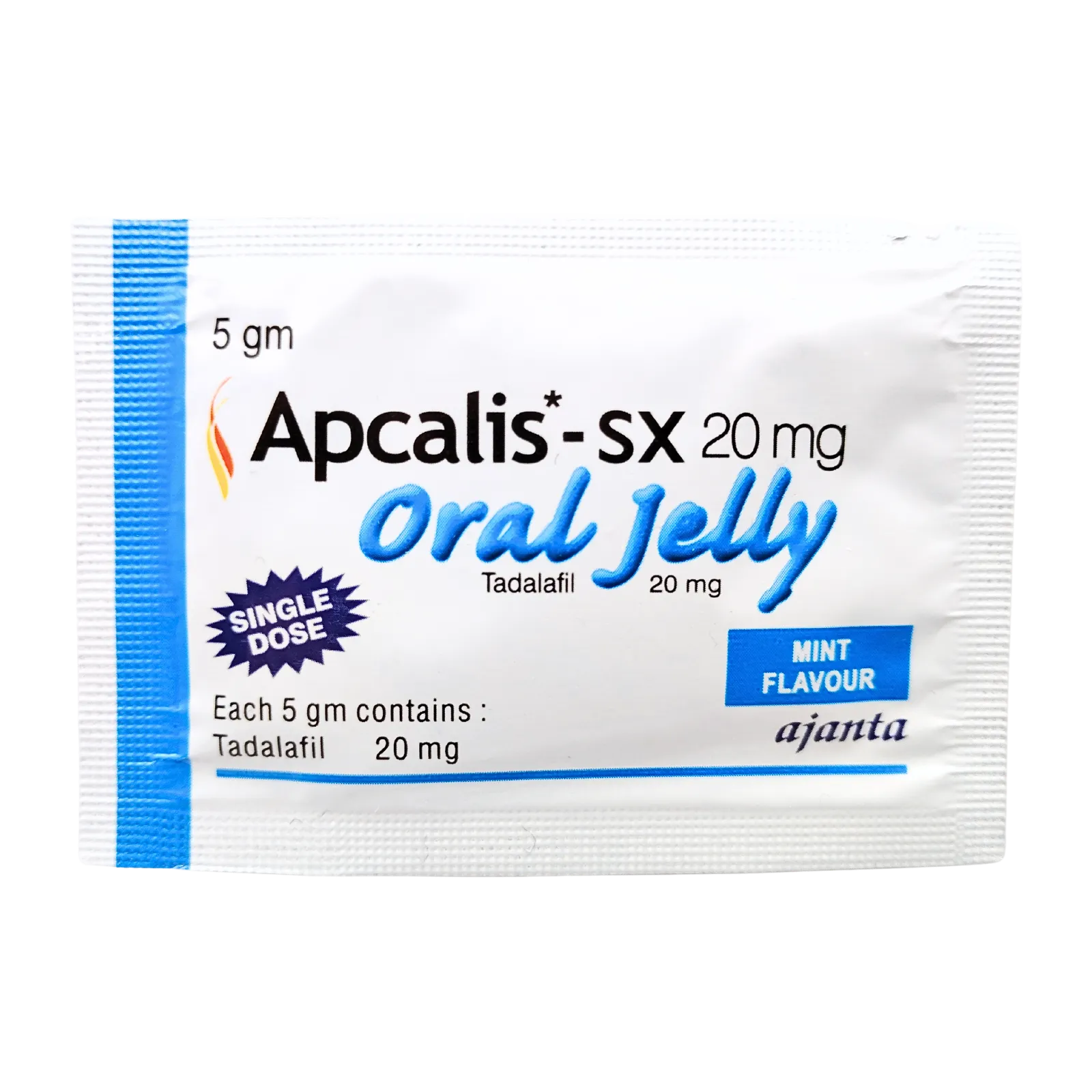アプカリスSXオーラルゼリー（Apcalis SX Oral Jelly）20mg（表面）