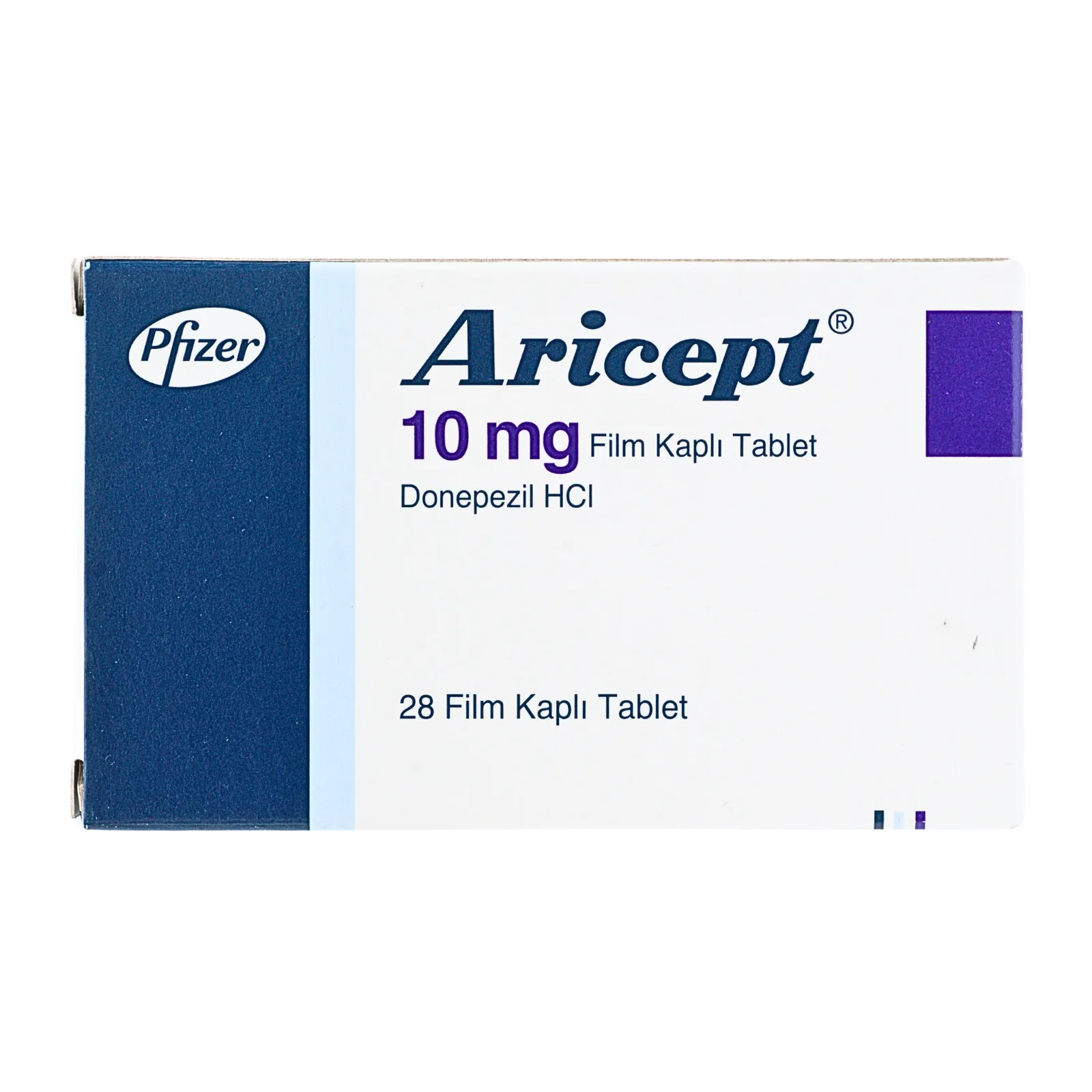 アリセプト（Aricept）10mgの箱（表面）