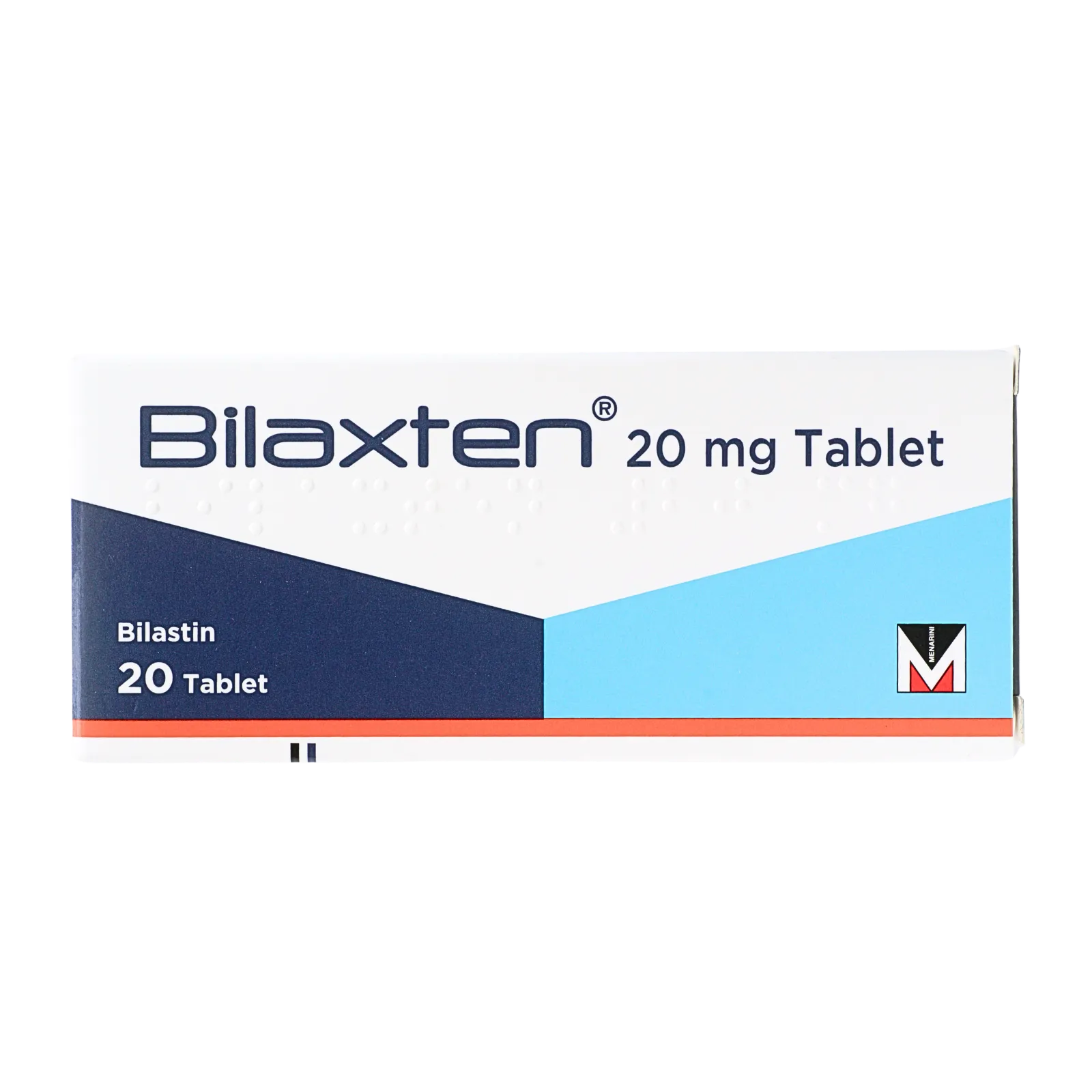ビラクステン（Bilaxten）の箱（表面）