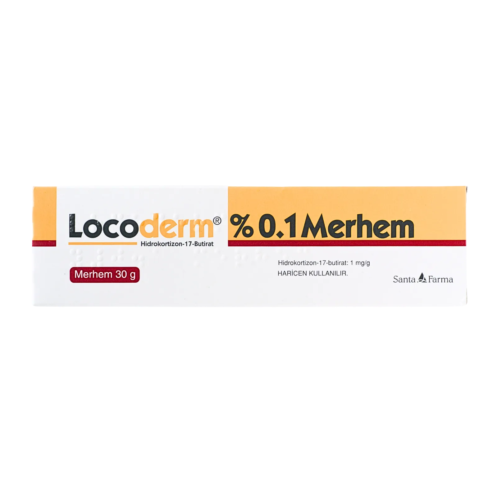 ロコダーム（Locoderm）の箱（裏面）