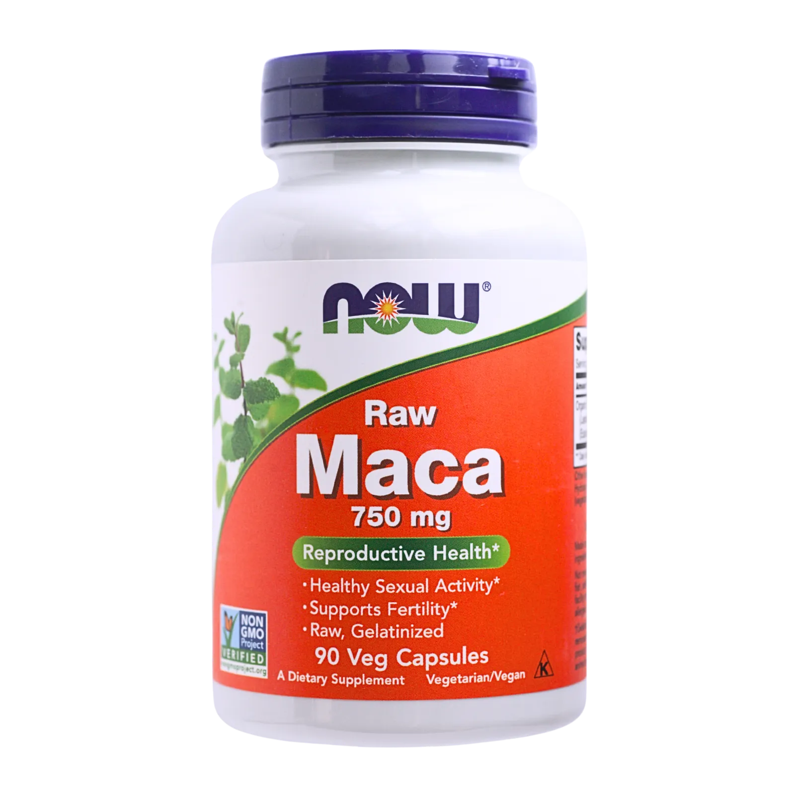 マカ（Maca）90カプセルのボトル（正面）