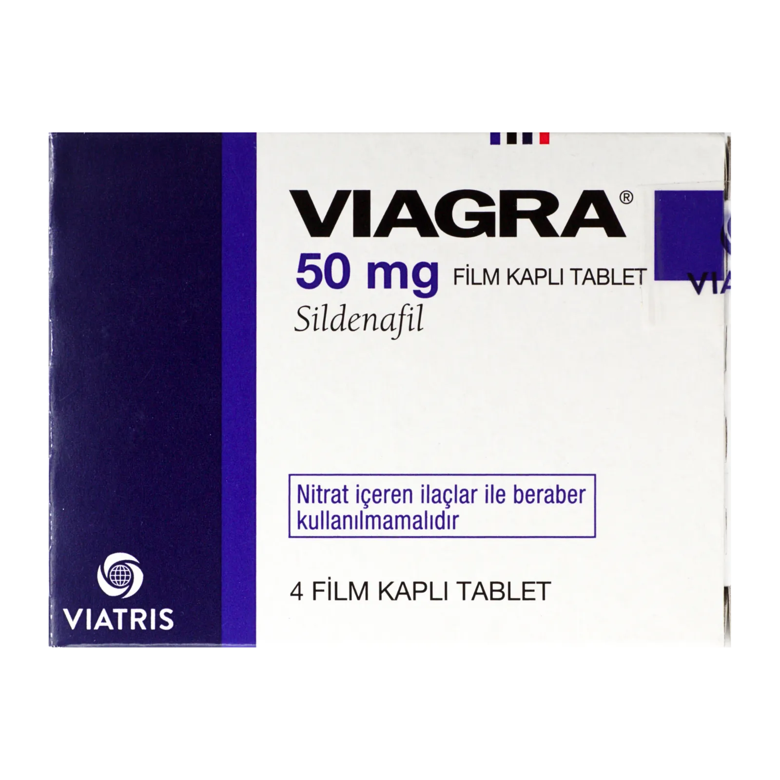 バイアグラ（VIAGRA）50mgの箱（裏面）